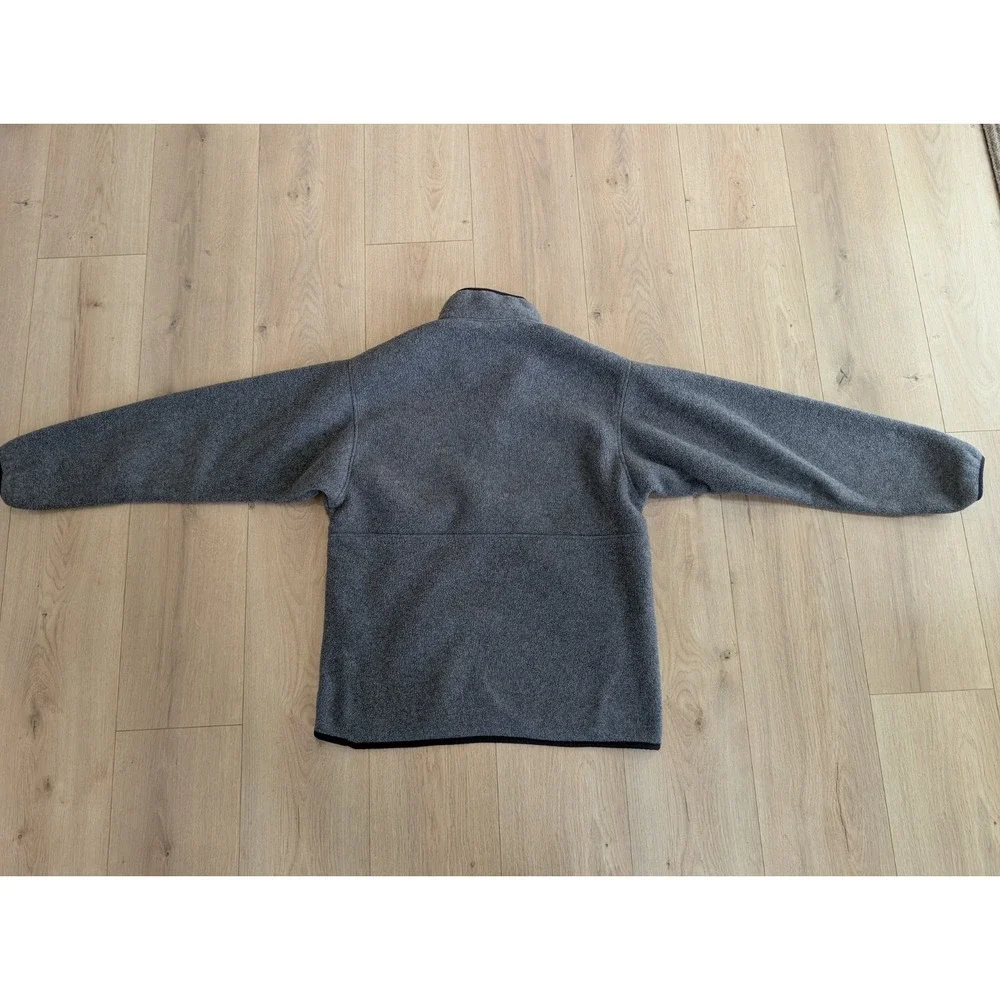 Patagonia Synchilla Marsupial Fleece Pullover Mens Medium Gray Half Zip VTG 2003